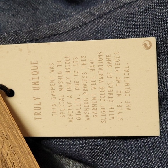 Chambray Draped Wrap - Picture 7 of 11